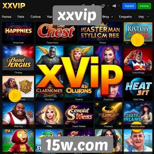 Variedade de jogos disponíveis no xxvip